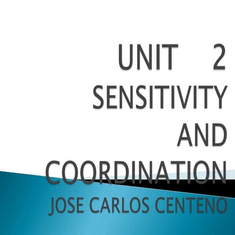 Sensitivity and Coordination by José Carlos