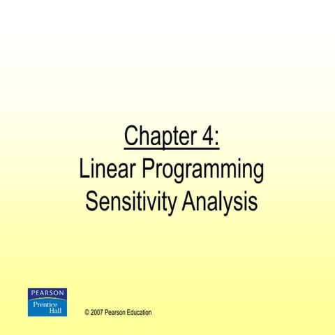 Sensitivity analysis of LP chapter 4.ppt