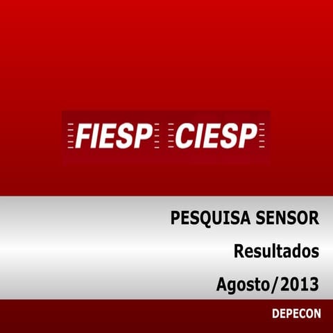 Sensor Agosto/ 2013