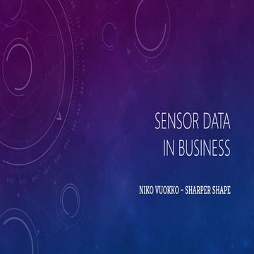 Sensor Data in Business