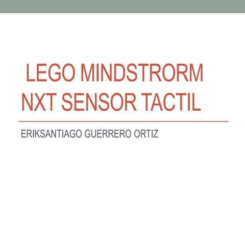 Sensor TACTIL