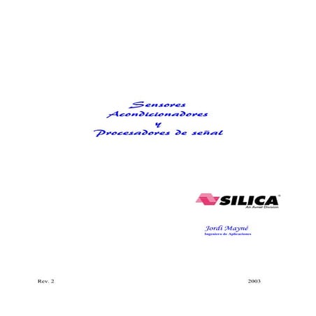 Sensores acondicionadores y procesadores de señal