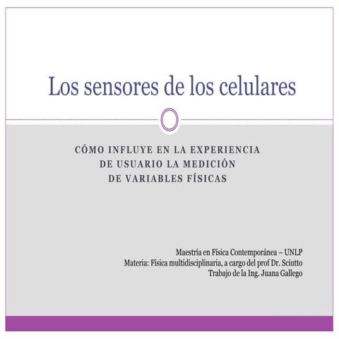 Sensores en celulares 