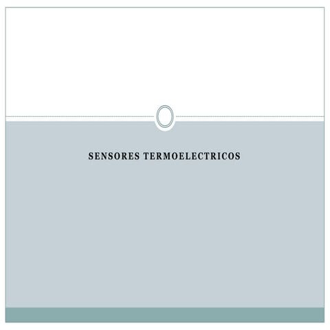 Sensores termoelectricos