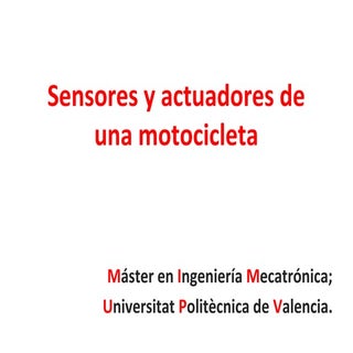 Sensores y actuadores de una motoci...