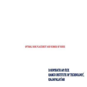 Sensor node and Optimal node placement in Body Area Network.pptx