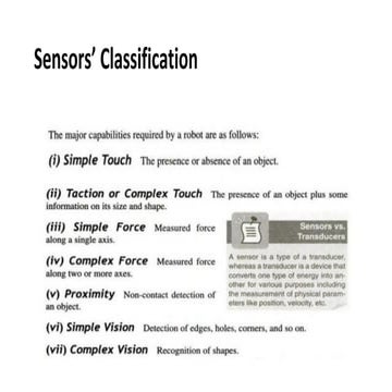 Sensors, Sensors’ Classification, Vision System.pdf