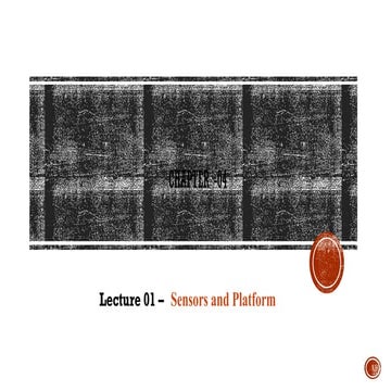 remote sensing Sensors and platform.pptx