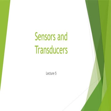 Sensors and  Transducers  lecture 5.pptx