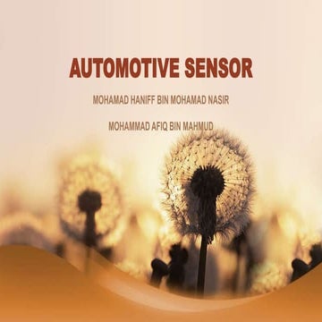 automotive sensor