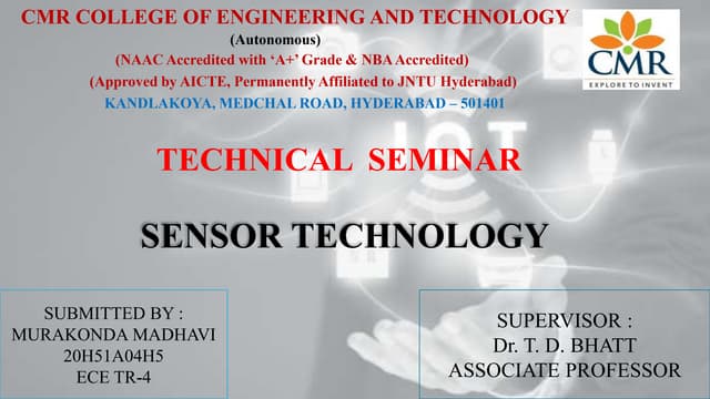 Sensor Technology Types Of Sensors Pptx Ppt Sensor Technology Types Of Sensors Pptx Ppt