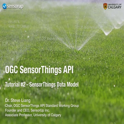 SensorThings API Webinar - #2 of 4 - IoT Data Modeling with Open Standards
