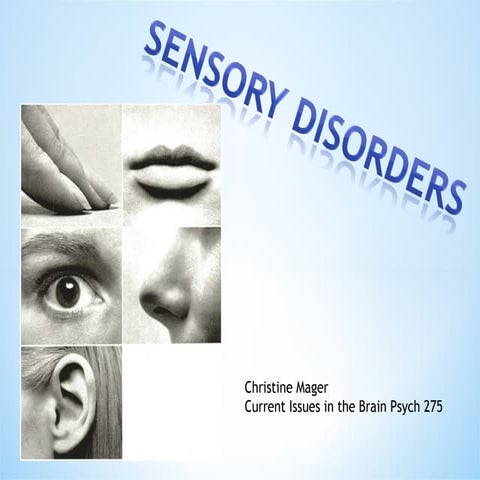 Sensory disorder powerpoint