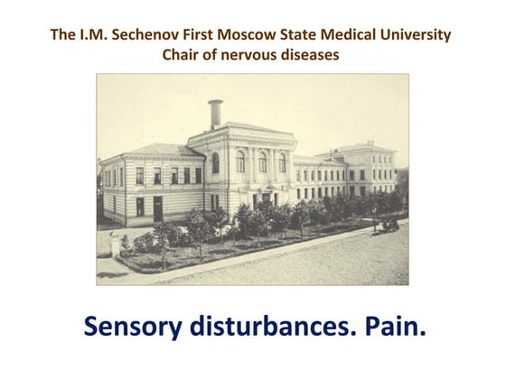 Somatosensory Disorders - MeSH - NCBI