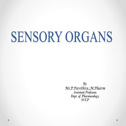 Sensory organs