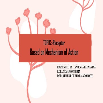 Agonists and antagonists | PPTX