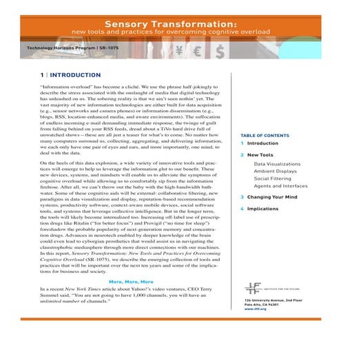 Sensory transformation