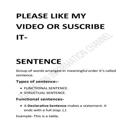 Sentence