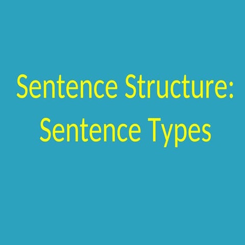 Sentence Structure ni Kinimpamparahu Ambot