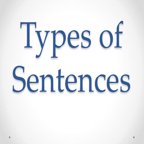 Sentence According to Structure