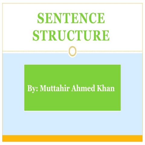 Sentence and their structures.ppt