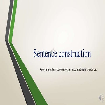 Sentence construction