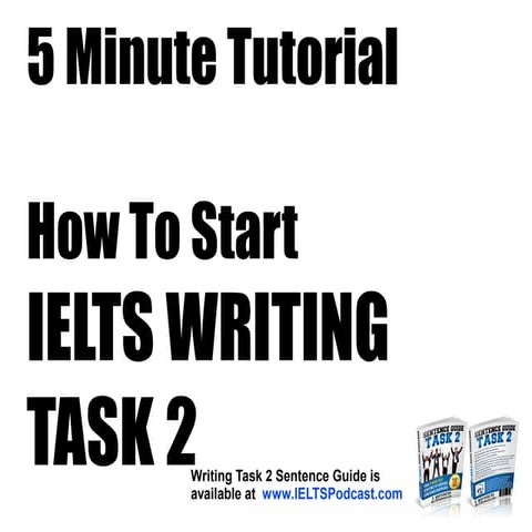 How to Start IELTS Writing Task 2. 5 minute tutorial.