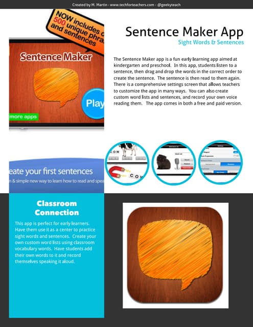 Sentence Maker App Review