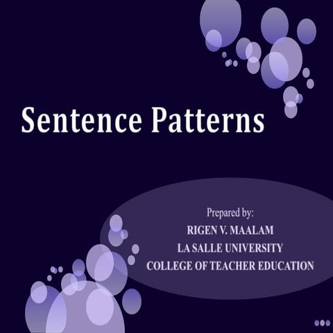Sentence Patterns