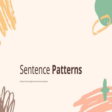 37 basic sentence pattern | DOCX