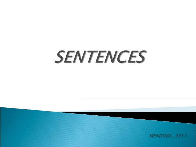Sentences