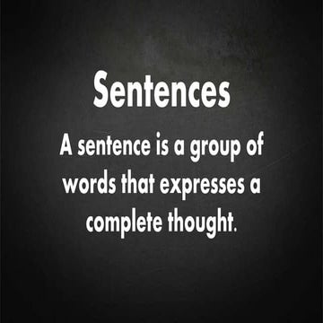 Clauses, Phrases and Sentences 