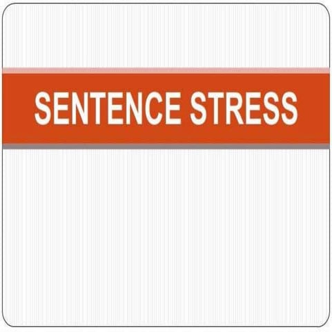 Sentence stress