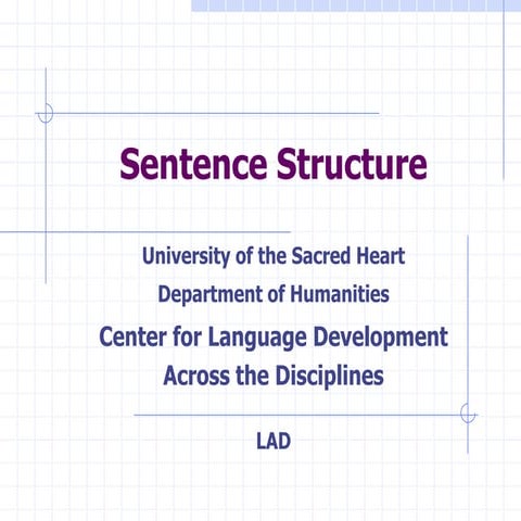 Sentence Structure