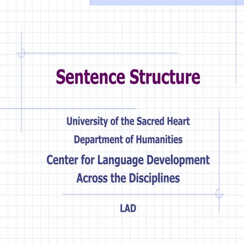 Sentence Structure