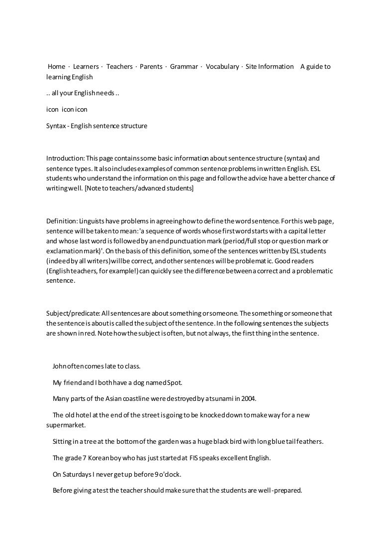worksheet Types Of Pronouns Worksheet sentence structure