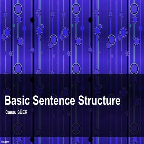 Sentence structure