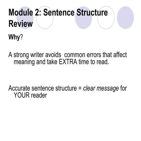 Run on sentences | PPS