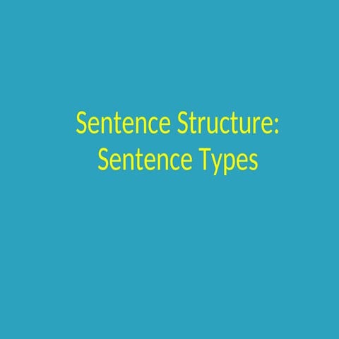 Sentence_Structure_Types for competitive exams.ppt