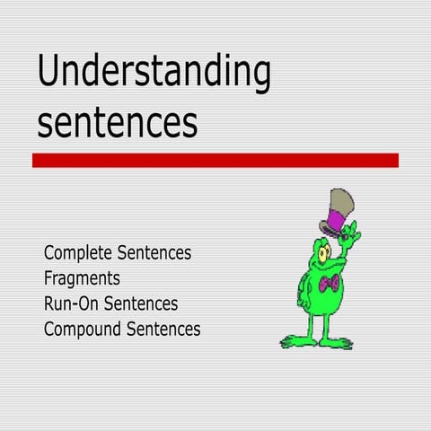 Sentence stucture review