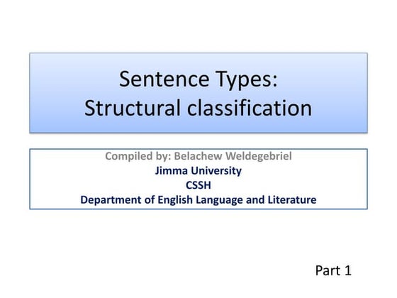 Simple, compound & complex sentences | PPT