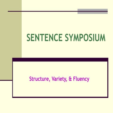 Sentence symposium