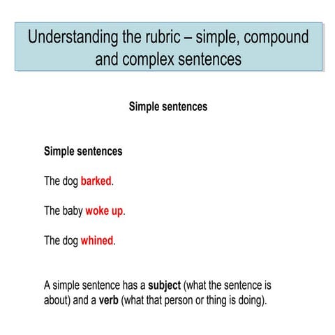 Sentence types