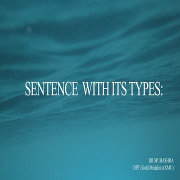 SENTENCE  WITH ITS TYPES.pptx.simple tense