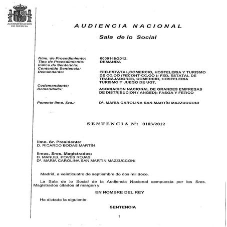 Sentencia an rev sal en ggaa