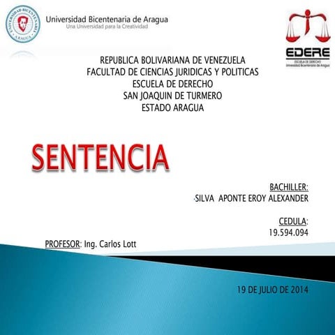 Sentencia.