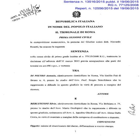 Traffico rifiuti, il documento riservato su Giorgio Comerio | PDF