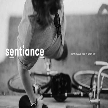 Sentiance - From mobile data to smart life 