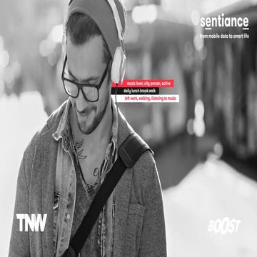 Sentiance Mobile Platform Introduces Realtime Contextual and Behavioral Targeting (Boost at TNW Europe)