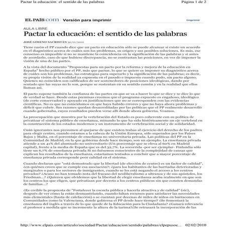 Sentido De Las Palabras